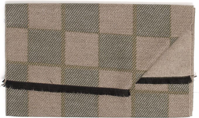 Tresanti - Sjaal Belmonte Checker Groen - Mannen - Maat ONE