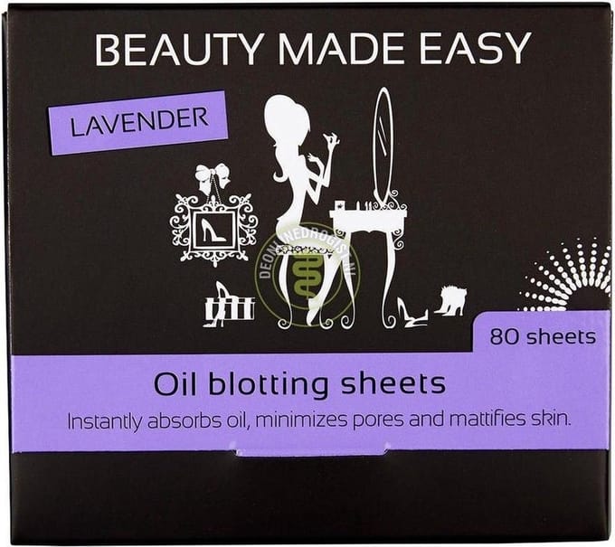 Beauty Made Easy Lavender oil blotting sheets