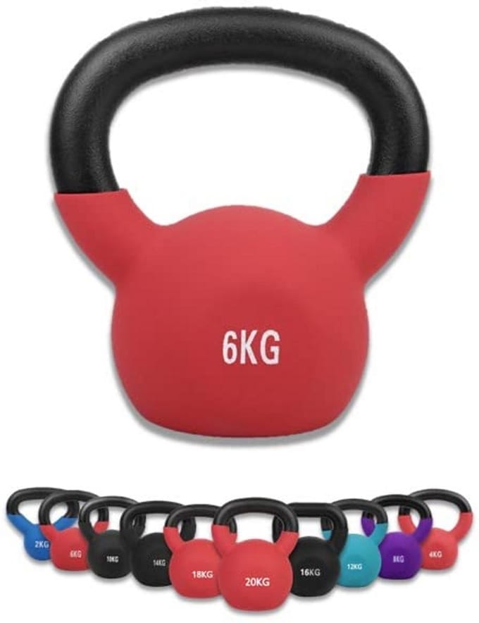 Kettlebell 2kg met Neopreen Coating voor Krachttraining