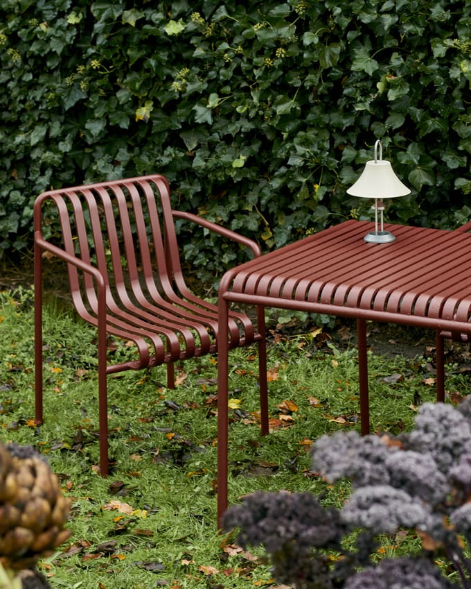 HAY Palissade Dining Arm Chair - iron red