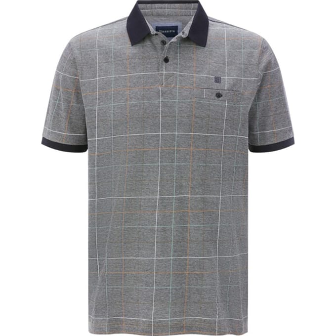 Babista herren Poloshirt - 72/74 - donkerblauw - Plus Size