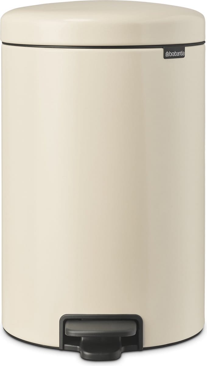 Brabantia Pedaalemmer Newicon - Staal - Soft Beige - 29x38x46.7cm - 20l