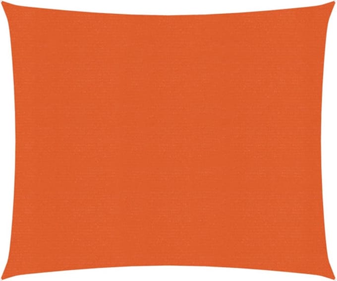vidaXL - Zonnezeil - 160 - g/m² - 2,5x2,5 - m - HDPE - oranje