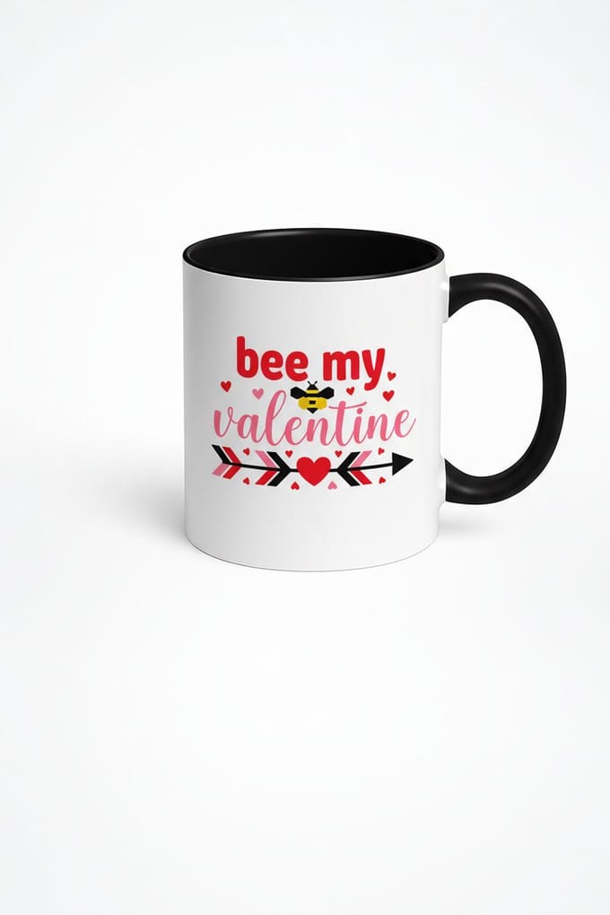 Valentijn Mok 'Bee My Valentine' | Romantisch Liefdes Cadeau met Bij Design