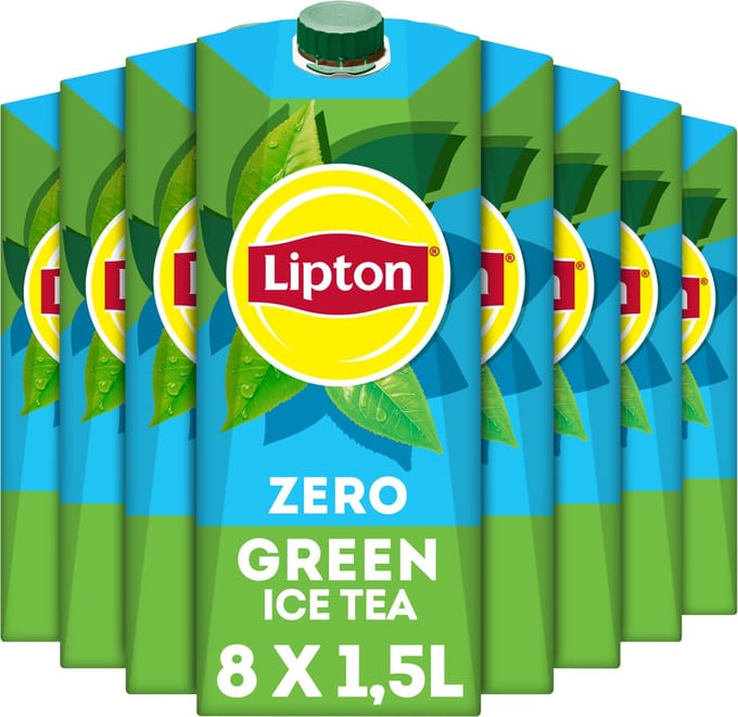 Lipton Ice Tea Green - Zero Sugar - vol van smaak, zonder suiker - 8 x 1.5L