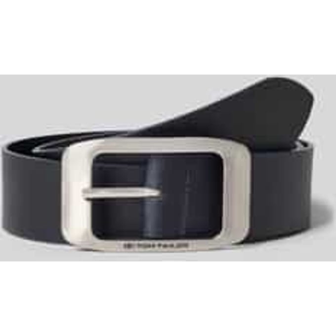 Tom Tailor - TTAMY leren riem met vierkante gesp - Maat 80 - navy uni