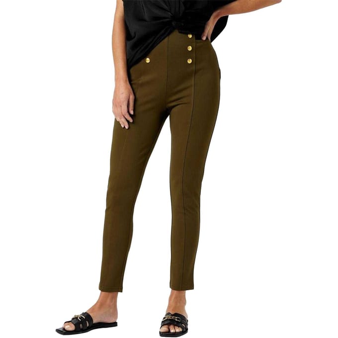 Biba Dames/Dames Ponte Slim Legging (Kaki Groen)