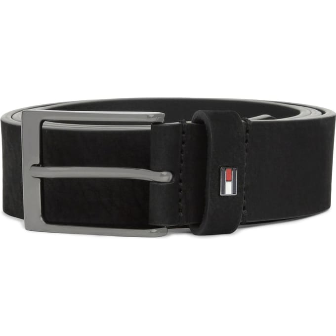 Tommy Hilfiger Layton 3.5 Nubuck Belt Black Maat: 90 | Riemen Outlet | Heren | Zwart