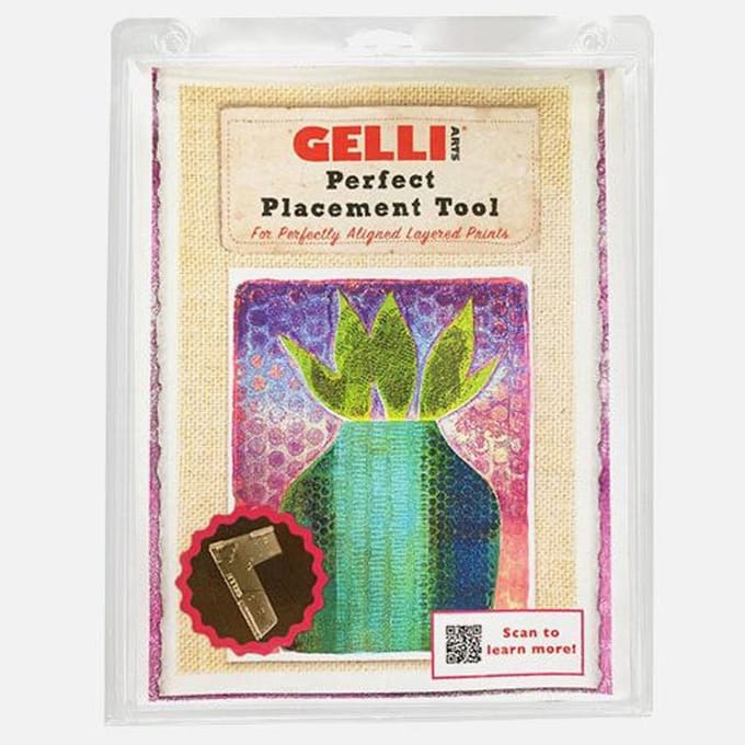 Gelli Arts placement tool voor A4 papier - printen en knutselen.