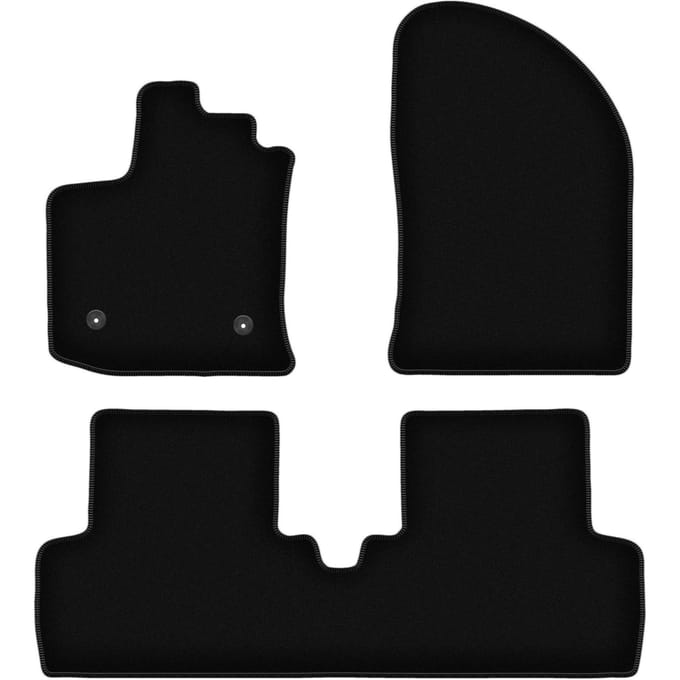 BASIC zwarte velours matten voor: Dacia Lodgy minivan (2012-)