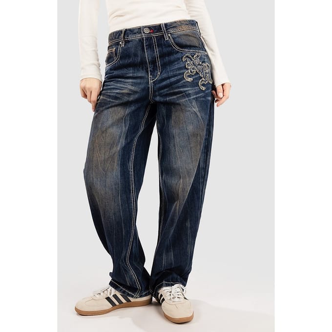 Ninth Hall Idle Printed Jeans blauw