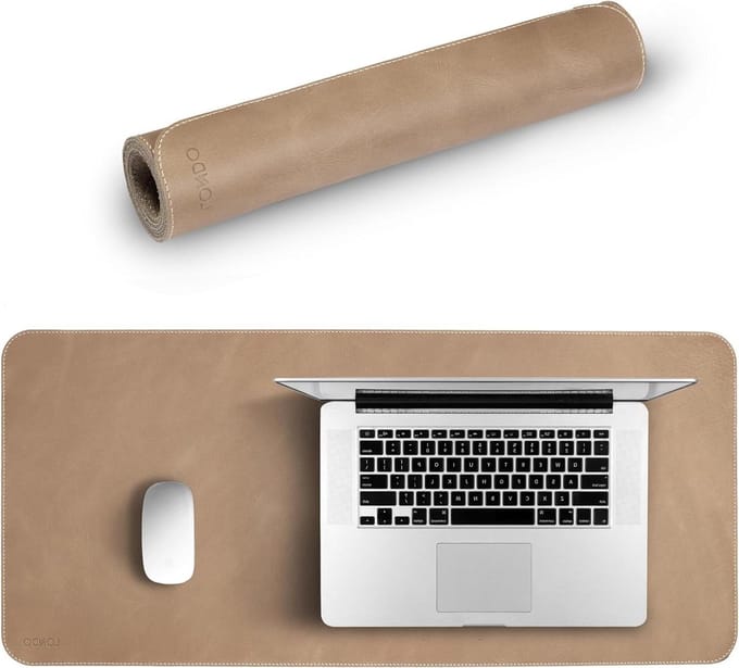 Extended Mouse Pad - Top Grain Leather - Bureau Mat.