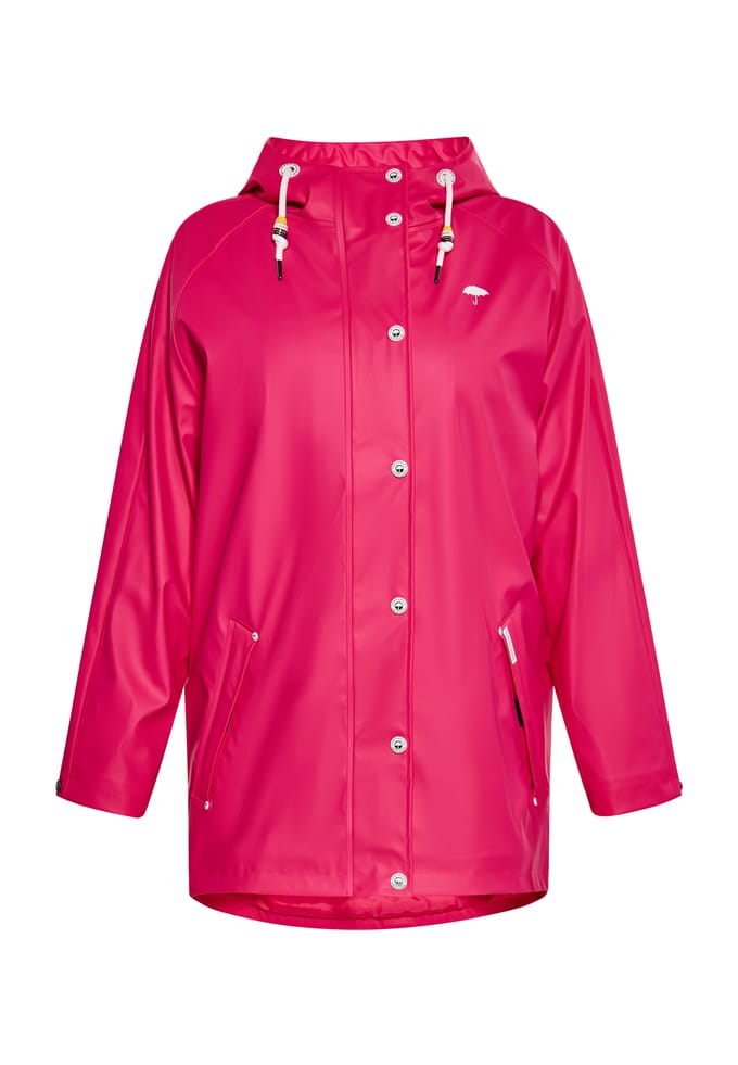 Schmuddelwedda Ronde regenjas Dames Framboos roze