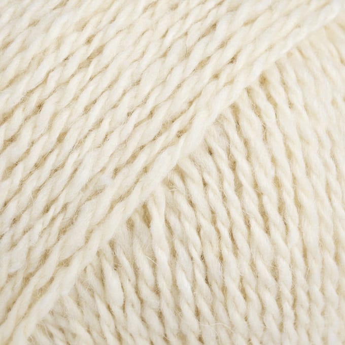 DROPS Soft Tweed Uni - 01 naturel - Wol Garen