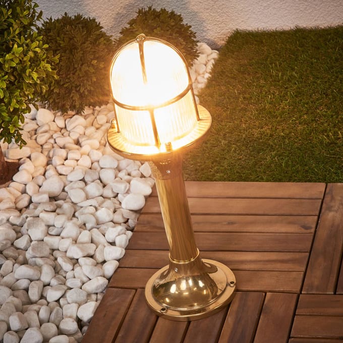 Moretti Luce Sokkellamp oceaan, messing