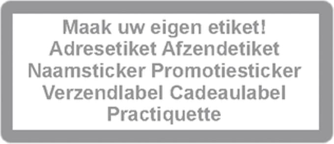 Adressticker - zilver - zilveren tekst - 250 stuks - 21x48mm - rechthoek - gepersonaliseerd - met eigen tekst