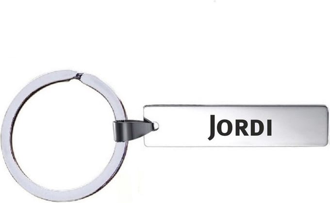 Sleutelhanger Met Naam - Jordi - RVS