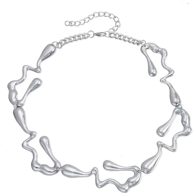 Dames Onregelmatige ketting licht luxe mode retro sleutelbeenketting ketting