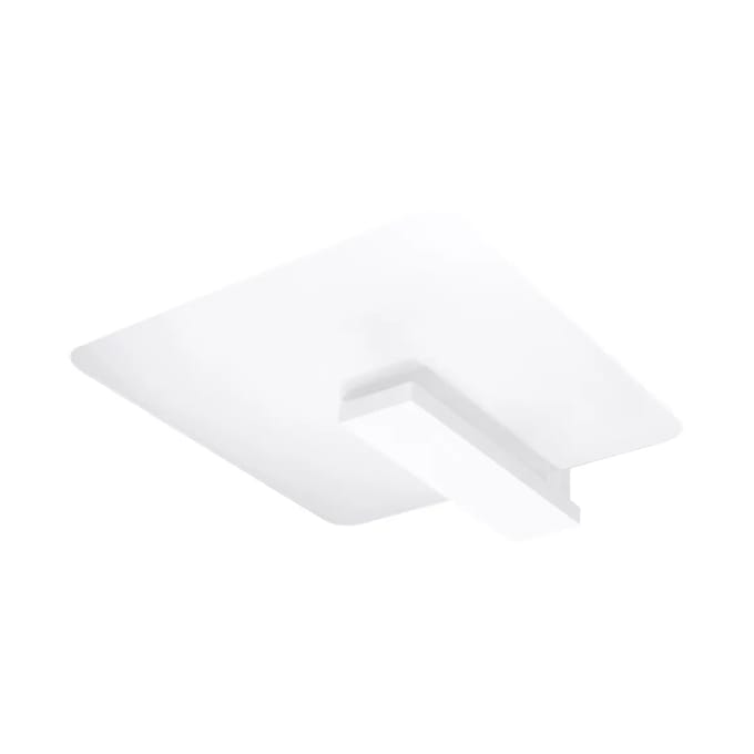 Sollux Lighting Plafondlamp Lappo - E27 - wit - hout/glas - 47.5x40x14cm