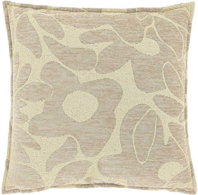 Unique Living Sierkussen Lies - Textiel - Greige - 45x45 cm (BxH) - Chenille - Chateau Grey