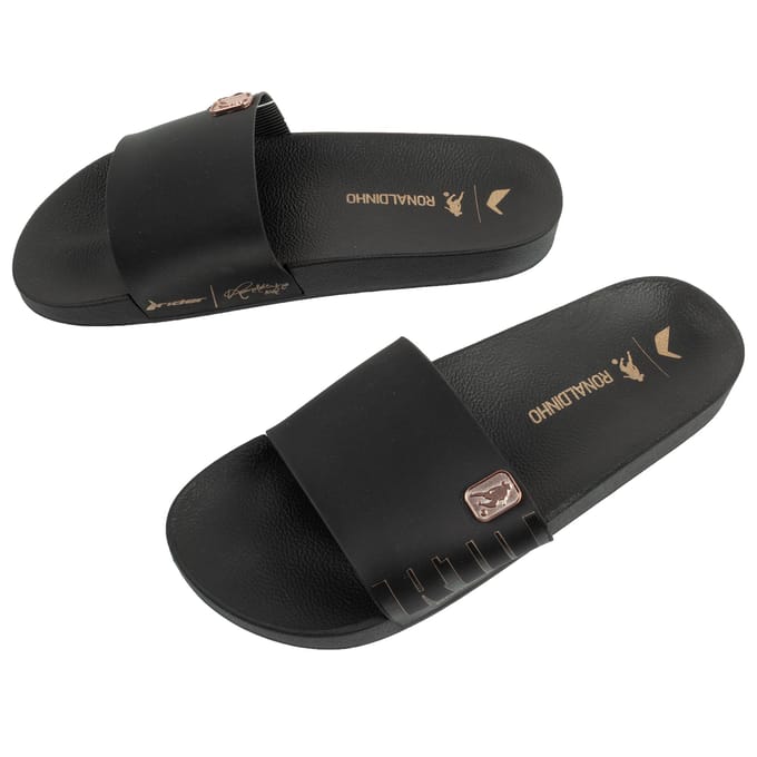 Rider R10 Slide AD Zwart/Zwart/Goud [12562 BT194] maat 43 black
