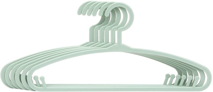 Atmosphera Kids Kinderhanger - Kledinghanger - Groen - 24 stuks - Kunststof