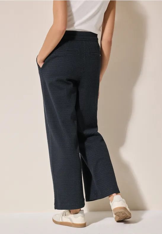 Wide Legs broek met structuur