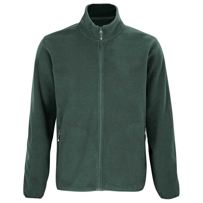 SOLS Heren Factor Gerecycleerd Fleece Jas (Bosgroen)
