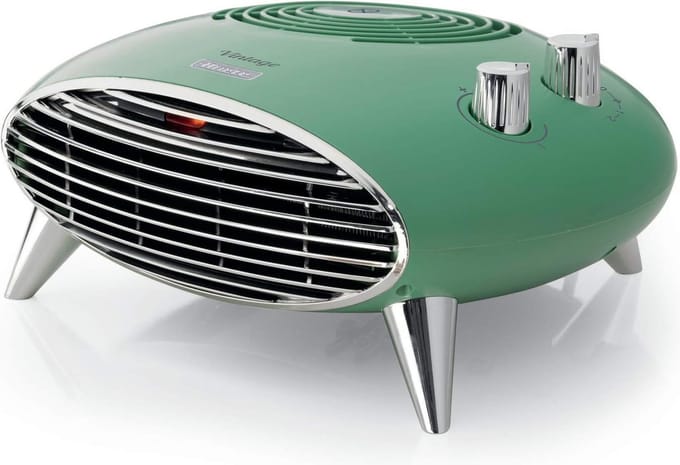 Ariete 8211/04 Vintage ventilatorkachel - 2000 Watt - tot 15m2 - 2 standen + ventilator
