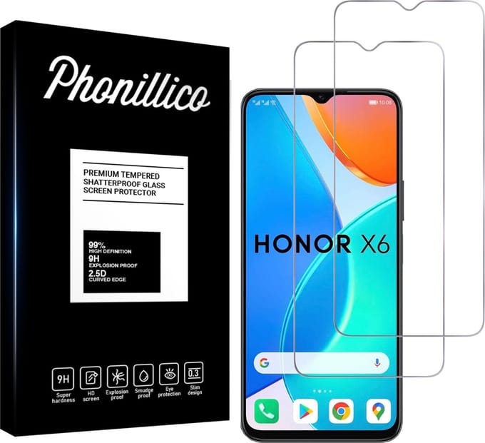 Screenprotector voor Honor X6 - 2 stuks Beschermglas van glas Transparante glazen schermbeschermfolie