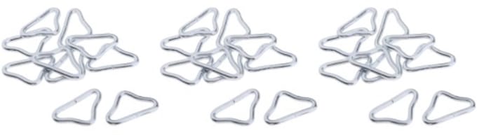 Driehoekige ringgesp 30 stuks 4cm ring V-ring accessoires geschikt voor trampoline onderdelen