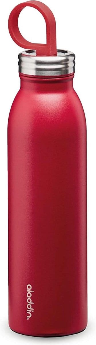 Aladdin Drinkfles Thermavac Chilled  550 Ml Rvs/rubber Rood