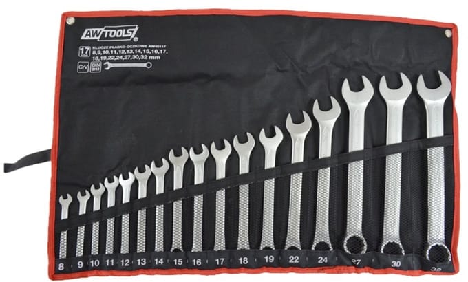 AWTools - Pijpsleutel Set - 17 Stuks - 8-32 mm - Professionele Kwaliteit