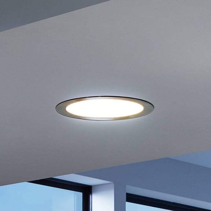 EGLO connect LED inbouwlamp Fueva-C, Ø 22,5 cm, nikkel