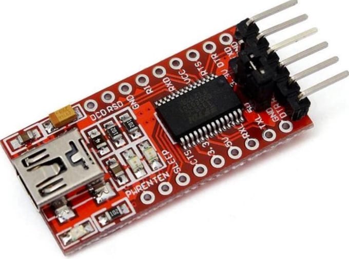OTRONICÂ® FT232RL Mini-USB TTL Serial Port Adapter 3.3v - 5v