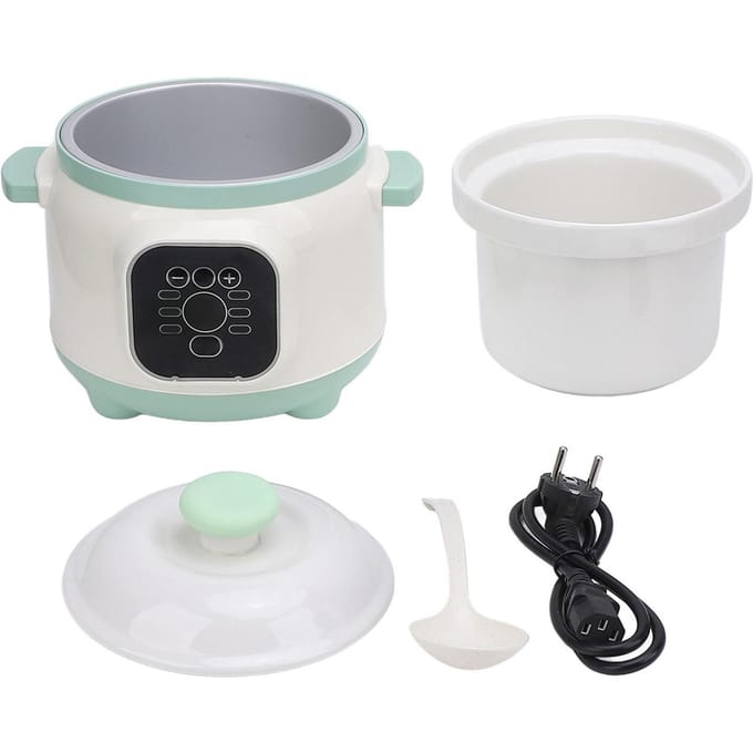 1.8L Elektrische Stoofpot Multifunctionele Slimme Vooraf Ingestelde Elektrische Koker voor Thuis Slaapzaal 235W L white