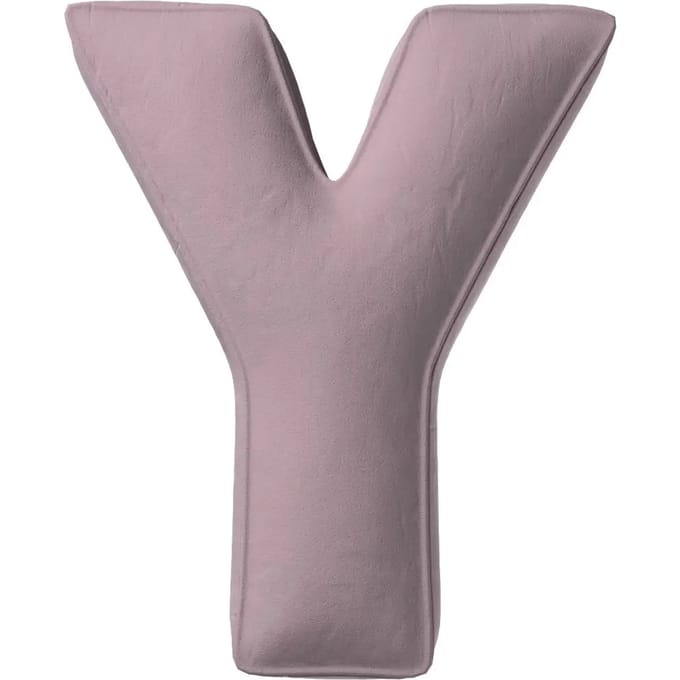 Kussen letter y Yellow Tipi Posh Velvet