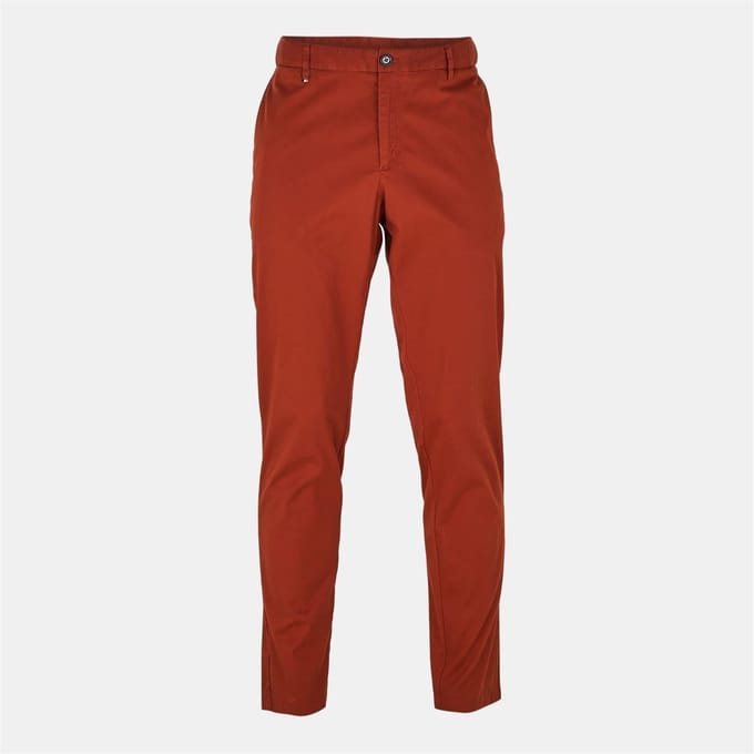 Boss Slanke chino’s van katoen voor heren (Midden Rood)