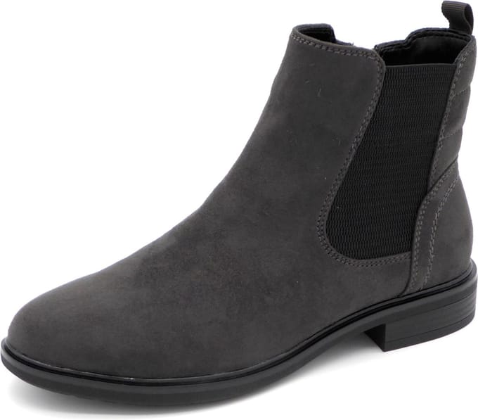 Jana Dames Chelseaboot 25369-207 Donkergrijs - Wijdte H - Maat 37
