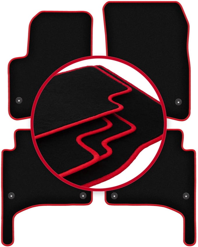 CARLUX-RED automatten voor: Porsche Cayenne I SUV (2002-2010)