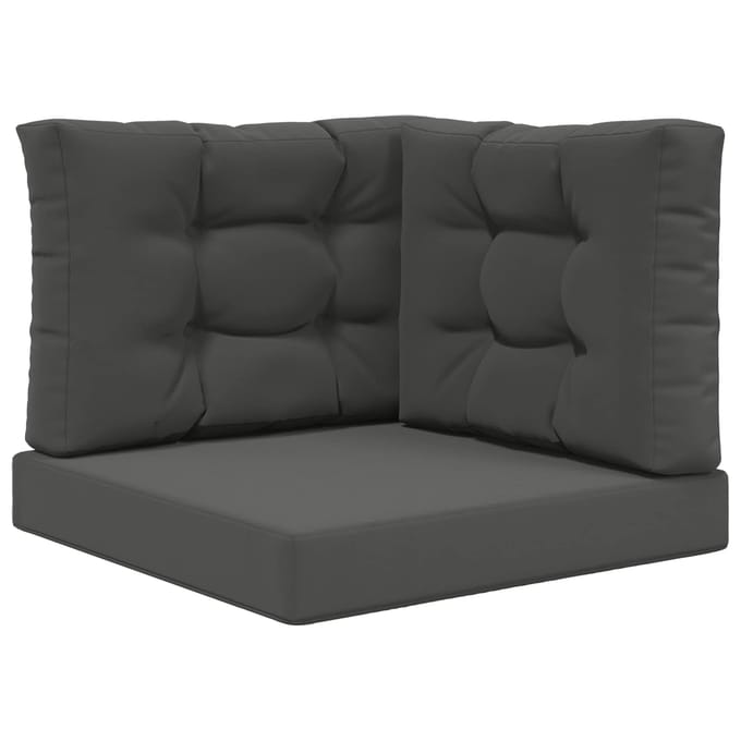 vidaXL - Buitenbankkussen - Polyester - Antraciet - 60 - x - 60 - cm