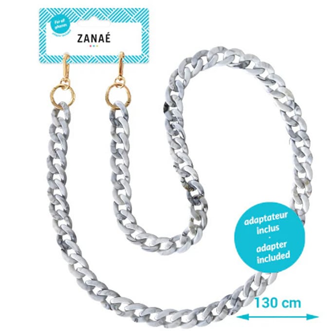 Zanae Universeel telefoon koord ketting - Turtle Grey