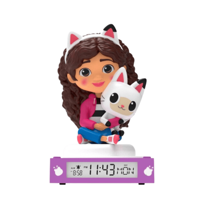 Gabby´s Dollhouse 3d-lamp Met Wekker En Datum Veelkleurig