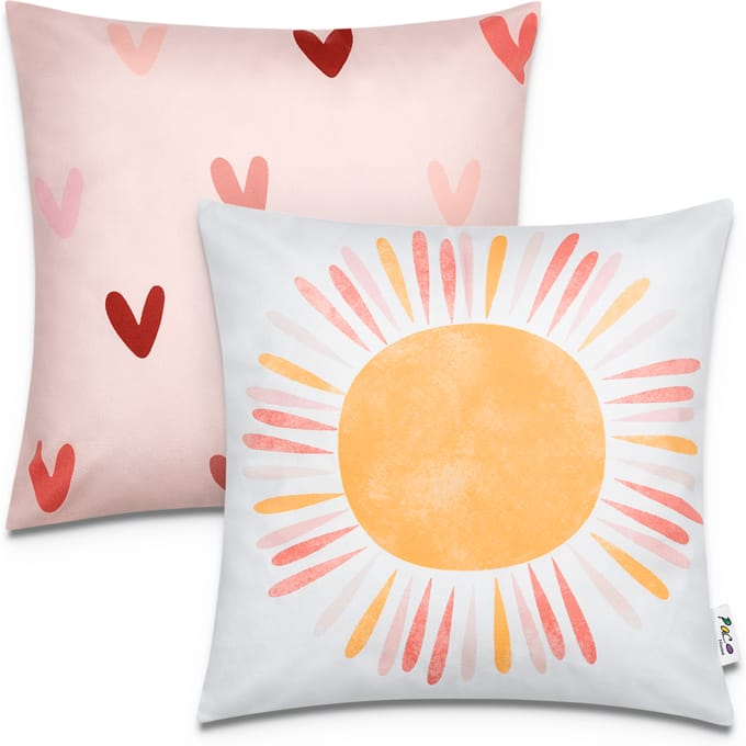 Kussensloop Chino multicolor 45x45 cm, 2 stuks