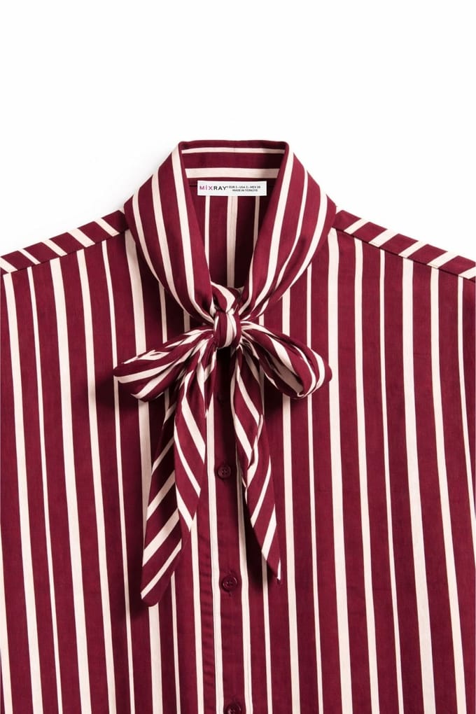 Strikdetail Gestreept Shirt
