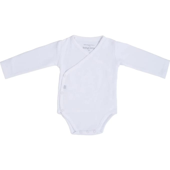 Baby's Only Rompertje lange mouw Pure - Wit - 68 - 100% ecologisch katoen - GOTS