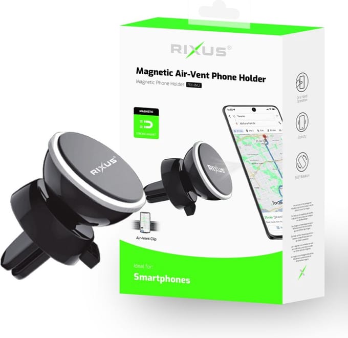 Rixus - Magnetische Telefoon Houder - Ventilatie - RXHM2