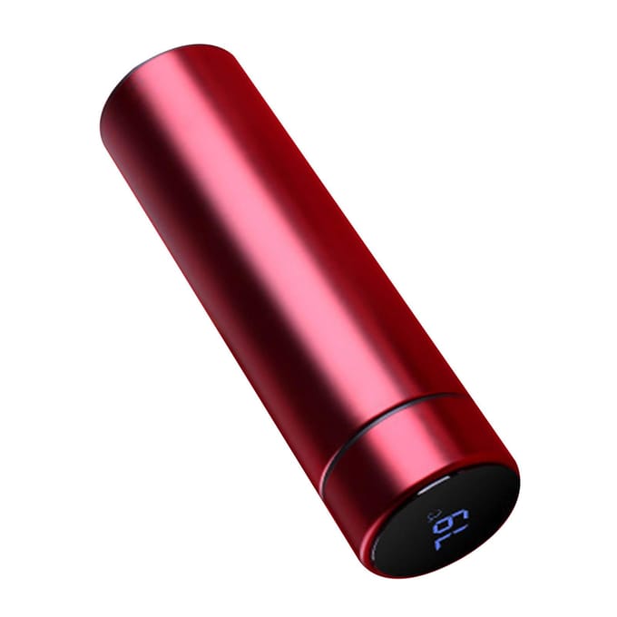 Geïsoleerde Waterflessen 500ml Inhoud 304 RVS Binnenkant Siliconen Bodem Draagbaar Thermisch rood