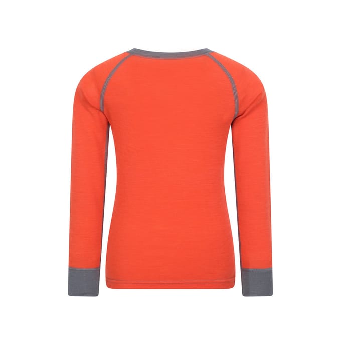 Mountain Warehouse Kinder/Kids Merino II Ronde Hals Base Layer Top (Oranje)