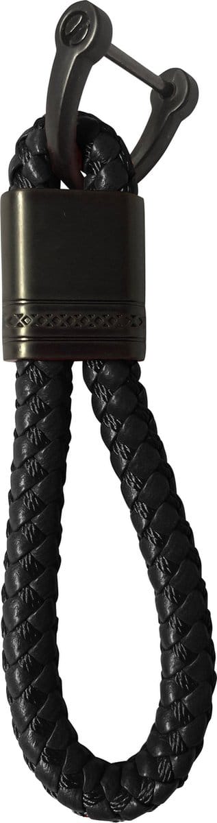 Sleutelhanger Koord Met Sleutelhanger Ring Sleutelhanger Touw Auto Sleutelhanger - Zwart
